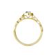 5 - Flora Desire Oval Cut Diamond Vintage Scallop Halo Engagement Ring 