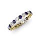 3 - Valerie 2.70 mm Blue Sapphire and Lab Grown Diamond Eternity Band 