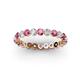 2 - Valerie 2.70 mm Pink Tourmaline and Lab Grown Diamond Eternity Band 