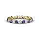 1 - Valerie 2.70 mm Iolite and Lab Grown Diamond Eternity Band 