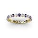 2 - Valerie 2.70 mm Iolite and Lab Grown Diamond Eternity Band 