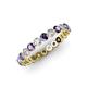 3 - Valerie 2.70 mm Iolite and Lab Grown Diamond Eternity Band 