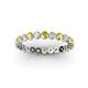 2 - Valerie 2.70 mm Yellow Sapphire and Lab Grown Diamond Eternity Band 
