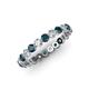 3 - Valerie 2.70 mm Blue and White Lab Grown Diamond Eternity Band 