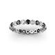 2 - Valerie 2.70 mm Black and White Lab Grown Diamond Eternity Band 