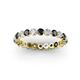 2 - Valerie 2.70 mm Black and White Lab Grown Diamond Eternity Band 