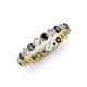 3 - Valerie 2.70 mm Black and White Lab Grown Diamond Eternity Band 