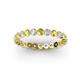 2 - Valerie 2.70 mm Yellow Sapphire and Lab Grown Diamond Eternity Band 
