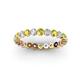 2 - Valerie 2.70 mm Yellow and White Lab Grown Diamond Eternity Band 