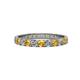 1 - Audrey 3.40 mm Citrine and Lab Grown Diamond U Prong Eternity Band 