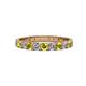 1 - Audrey 3.40 mm Yellow and White Lab Grown Diamond U Prong Eternity Band 