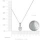 2 - Kelyn AGS Certified Round, Princess & Marquise Diamond Pendant 
