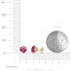 4 - Kenna Pink Tourmaline (5mm) Martini Solitaire Stud Earrings 
