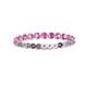 3 - Valerie 2.40 mm Pink Sapphire Eternity Band 