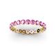 3 - Valerie 2.70 mm Pink Sapphire Eternity Band 