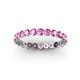 3 - Valerie 2.70 mm Pink Sapphire Eternity Band 