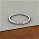 2 - Clara 2.00 mm Pink Sapphire and Diamond 10 Stone Wedding Band 