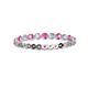 2 - Valerie 2.40 mm Pink Sapphire and Diamond Eternity Band 