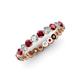 3 - Valerie 2.70 mm Ruby and Diamond Eternity Band 