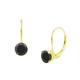 1 -  Black Diamond Euro Wire Stud Earrings 