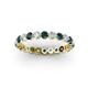 2 - Valerie 3.00 mm Blue and White Diamond Eternity Band 