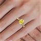 5 - Stacie Desire Oval Cut Yellow Sapphire and Round Diamond Twist Infinity Shank Engagement Ring 