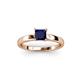 3 - Annora Princess Cut Blue Sapphire Solitaire Engagement Ring 