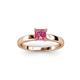 3 - Annora Princess Cut Pink Tourmaline Solitaire Engagement Ring 