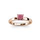 3 - Annora Princess Cut Rhodolite Garnet Solitaire Engagement Ring 