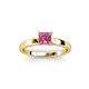3 - Annora Princess Cut Pink Tourmaline Solitaire Engagement Ring 