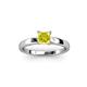 3 - Annora Princess Cut Yellow Diamond Solitaire Engagement Ring 