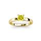 3 - Annora Princess Cut Yellow Diamond Solitaire Engagement Ring 