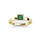 3 - Annora Princess Cut Lab Created Alexandrite Solitaire Engagement Ring 
