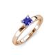 4 - Annora Princess Cut Tanzanite Solitaire Engagement Ring 