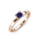 4 - Annora Princess Cut Iolite Solitaire Engagement Ring 