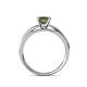 5 - Annora Princess Cut Lab Created Alexandrite Solitaire Engagement Ring 