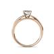 5 - Annora Princess Cut Diamond Solitaire Engagement Ring 