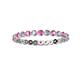 2 - Valerie 2.00 mm Pink Sapphire and Lab Grown Diamond Eternity Band 