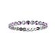 2 - Valerie 2.00 mm Amethyst and Lab Grown Diamond Eternity Band 