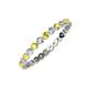 3 - Valerie 2.00 mm Yellow Sapphire and Lab Grown Diamond Eternity Band 