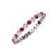 3 - Valerie 2.00 mm Ruby and Lab Grown Diamond Eternity Band 