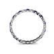 4 - Valerie 2.00 mm Blue Sapphire and Lab Grown Diamond Eternity Band 