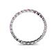 4 - Valerie 2.00 mm Pink Sapphire and Lab Grown Diamond Eternity Band 