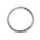 4 - Valerie 2.00 mm Amethyst and Lab Grown Diamond Eternity Band 