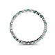 4 - Valerie 2.00 mm Emerald and Lab Grown Diamond Eternity Band 