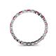 4 - Valerie 2.00 mm Ruby and Lab Grown Diamond Eternity Band 