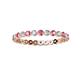 2 - Valerie 2.40 mm Pink Tourmaline and Lab Grown Diamond Eternity Band 