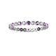 2 - Valerie 2.40 mm Amethyst and Lab Grown Diamond Eternity Band 
