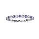 2 - Valerie 2.40 mm Iolite and Lab Grown Diamond Eternity Band 