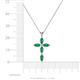 4 - Ife Petite Emerald Cross Pendant 